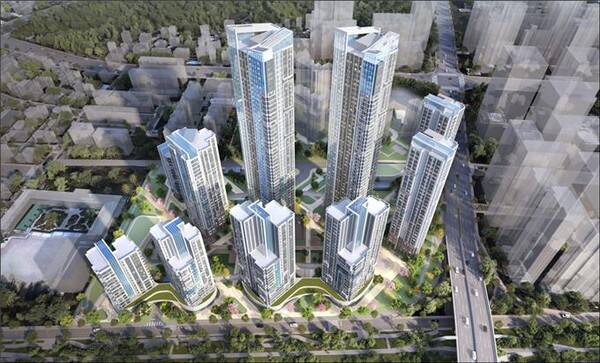 ▲개포우성4차아파트 개포택지개발지구 조감도. ⓒ서울시