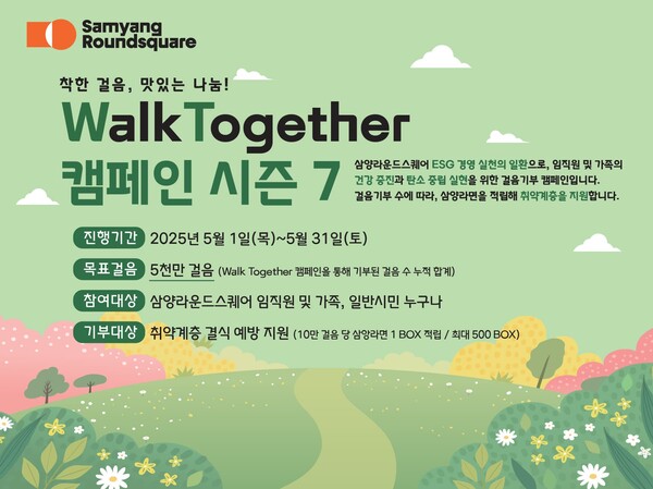 ▲워크투케더 캠페인. ⓒ삼양식품