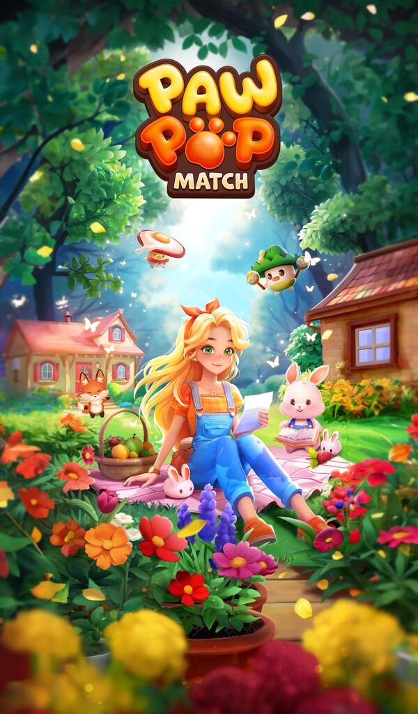 ▲퍼블리싱 계약을 체결한 모바일 퍼즐 게임 ‘파우팝 매치’ⓒ컴투스홀딩스