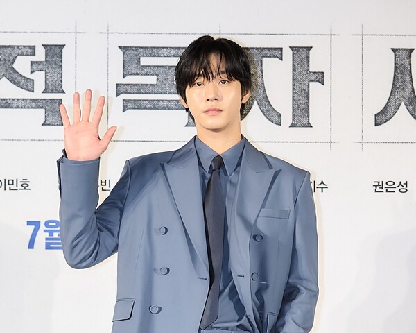 ▲'전지적 독자 시점' 제작보고회에 참석한 안효섭. ⓒ롯데엔터테인먼트