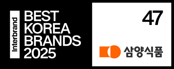 ▲삼양식품이 인터브랜드가 주관하는 ‘베스트 코리아 브랜드 2025 (Best Korea Brands 2025)’에서 대한민국을 대표하는 50대 브랜드에 선정됐다. ⓒ삼양식품