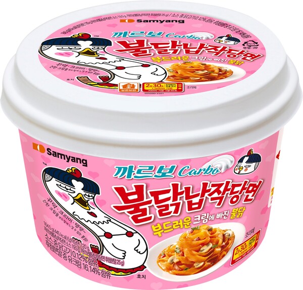 ▲까르보불닭 납작당면. ⓒ삼양식품