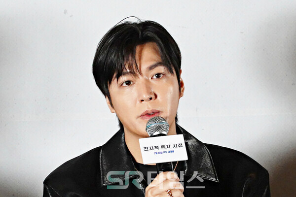 ▲'전지적 독자 시점' 기자간담회에 참석한 이민호. ⓒ심우진 기자