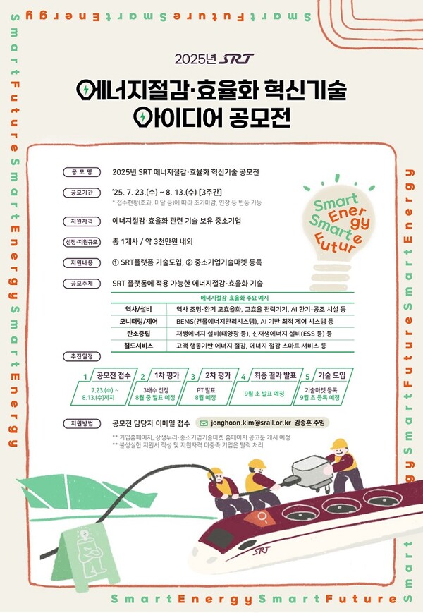 ▲공모전 포스터. ⓒSR(에스알)