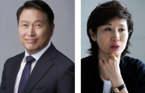 ▲노소영 전 아트센터나비 관장의 지인이자 자칭 팬클럽 회장인 한 유튜버가 최태원 SK그룹 회장과 동거인 김희영 티앤씨재단 이사에 관한 유언비어를 유포한 혐의로 유튜버가 재판에 넘겨졌다.