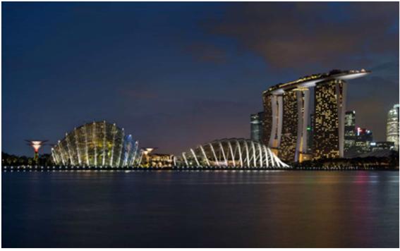 ▲싱가포르 가든스 바이 더 베이 조명. ⓒLPA