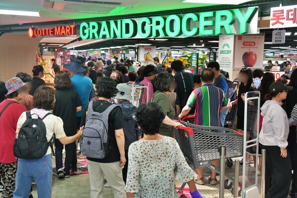 ▲경기도 구리시 인창동에 위치한 롯데마트 그랑그로서리 구리점 매장 전경. ⓒ롯데마트