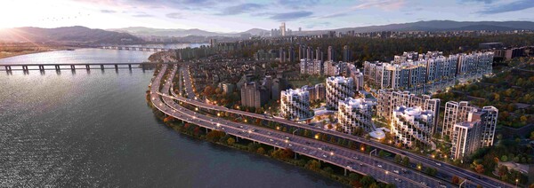 ▲래미안 글로우힐즈 조감도. ⓒ삼성물산