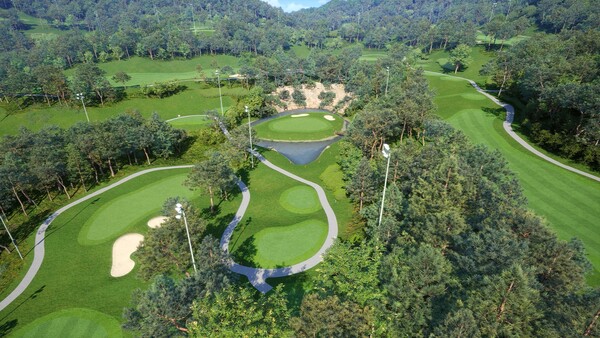 ▲일죽 썬밸리 CC 투비전NX 3D 코스 이미지. ⓒ골프존