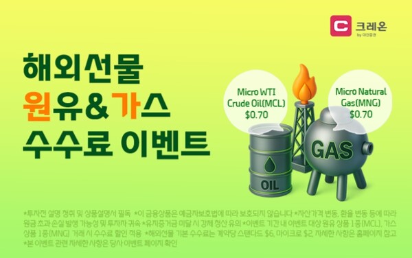 ▲대신증권이 원자재 마이크로 선물 거래 수수료 이벤트를 개최한다. ⓒ 대신증권