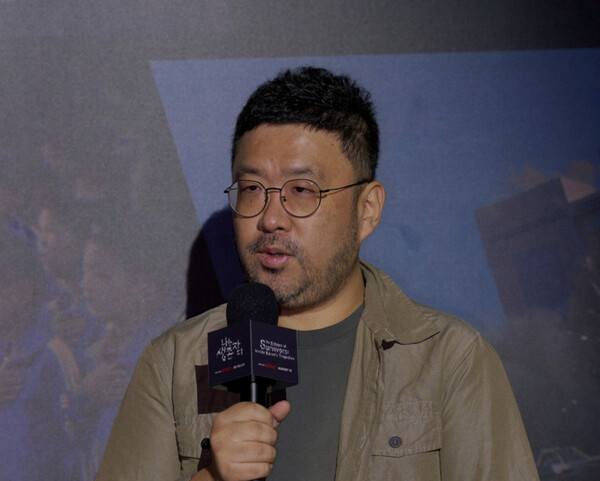 ▲'나는 생존자다' 제작발표회에  참석한  조성현 PD. ⓒ넷플릭스