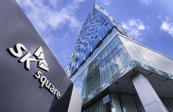 ▲SK스퀘어 본사 T타워. ⓒSK스퀘어