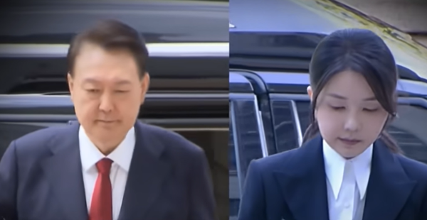 ▲윤석열 전 대통령과 부인 김건희 씨 ⓒMBC