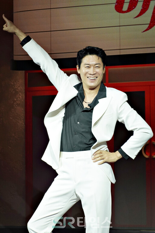 ▲넷플릭스 시리즈 '애마' 제작발표회에 참석한 진선규. ⓒ심우진 기자