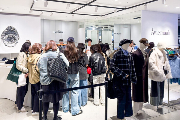 ▲지난해 11월 현대백화점이 일본 도쿄에 위치한 쇼핑몰 파르코 시부야점에서 진행한 '더현대 글로벌' 팝업스토어 모습. ⓒ현대백화점