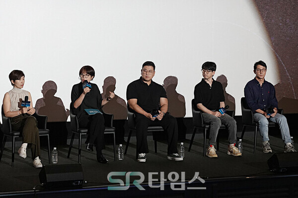 ▲'북극성' 크리에이터스 토크에 참석한 정서경 작가. ⓒ심우진 기자