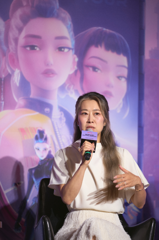 ▲'케이팝 데몬 헌터스' 내한 기자간담회에 참석한 매기 강 감독. ⓒ넷플릭스