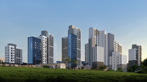 ▲서울 관악구 미성동 건영아파트 재건축정비사업 단지 투시도 ⓒ호반건설