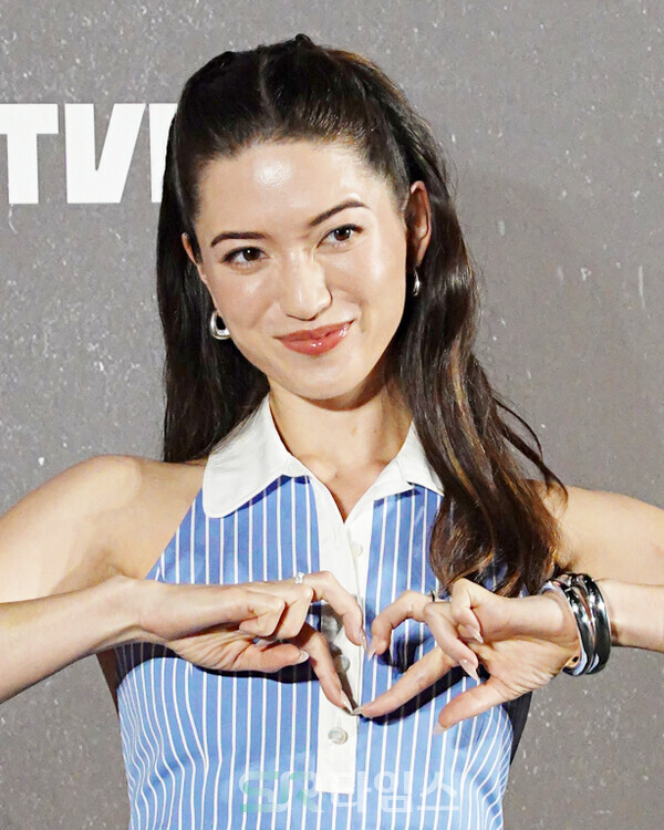 ▲'버터플라이' 내한 기자간담회에 참석한 대니얼 대 킴, 레이나 하디스티, 김태희, 김지훈, 션 리차드(사진 왼쪽부터). ⓒ심우진 기자