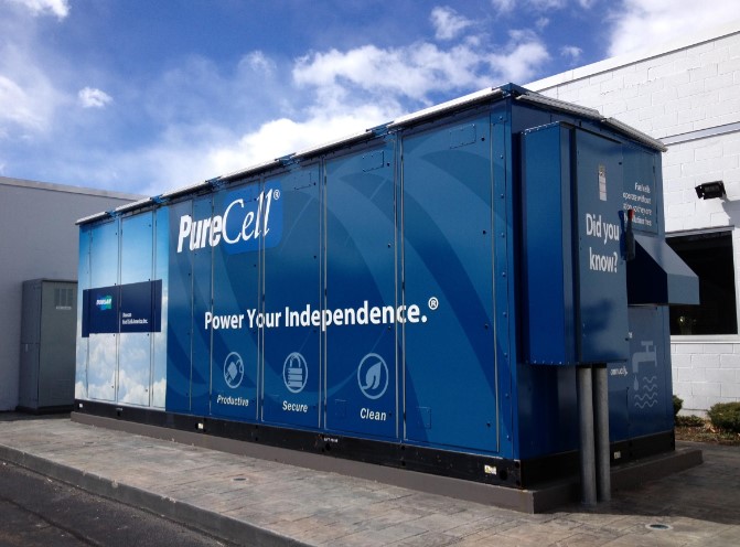 ▲현재 시판 중인 두산퓨얼셀 수소연료전지 ⓒ두산그룹