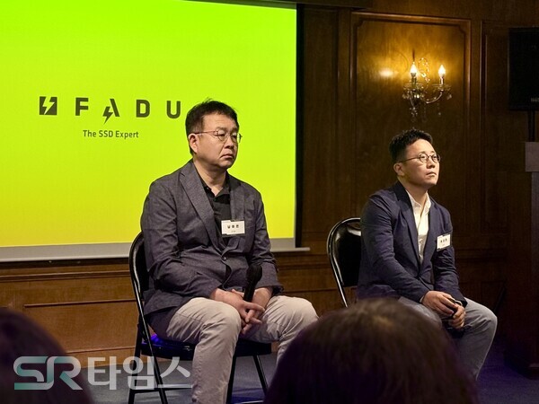 ▲(왼쪽부터)남이현, 이지효 파두 공동대표가 27일 서울 종로구 클럽 806에서 열린 기자간담회에서 기자들의 질문에 답하고 있다. ⓒ윤서연 기자