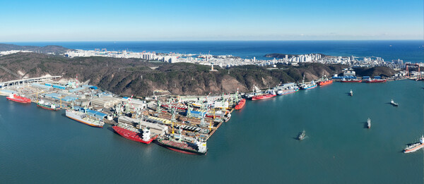 ▲ HD현대미포 전경.ⓒHD현대미포