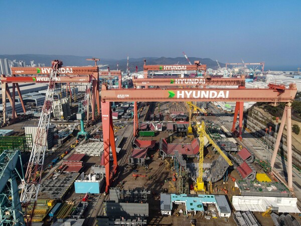 ▲HD현대중공업 야드 전경 ⓒHD현대