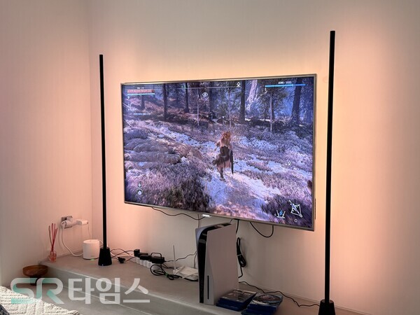 ▲위즈의 스마트 조명 제품을 활용한 모습. ⓒ윤서연 기자