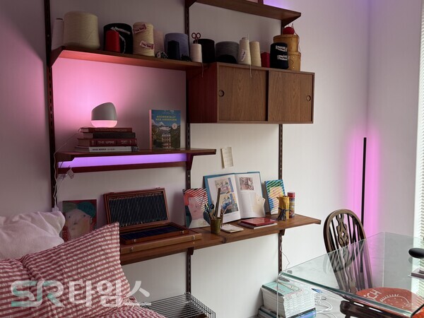 ▲28일 서울 마포구 연남동에서 열린 위즈 기자간담회 내에 마련된 시연 공간. ⓒ윤서연 기자