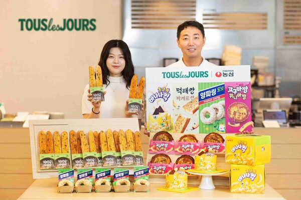 ▲뚜레쥬르, 농심과 컬래버레이션 신제품 4종 출시. ⓒCJ푸드빌