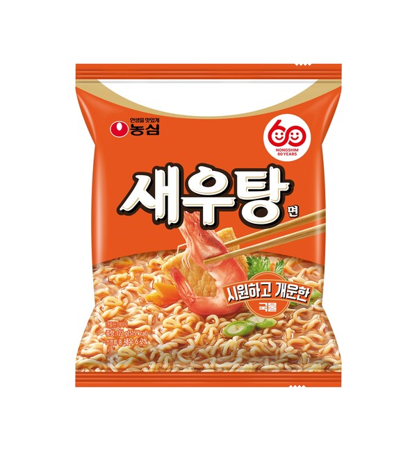 ▲새우탕면 제품 이미지. ⓒ농심