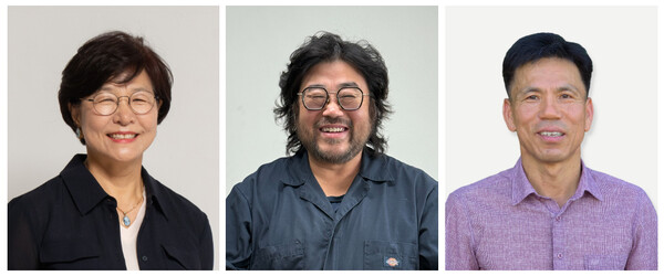 ▲제34회 대산농촌상 수상자 선정(왼쪽부터) 양혜숙, 황민호, 김동관 수상자. ⓒ교보생명.