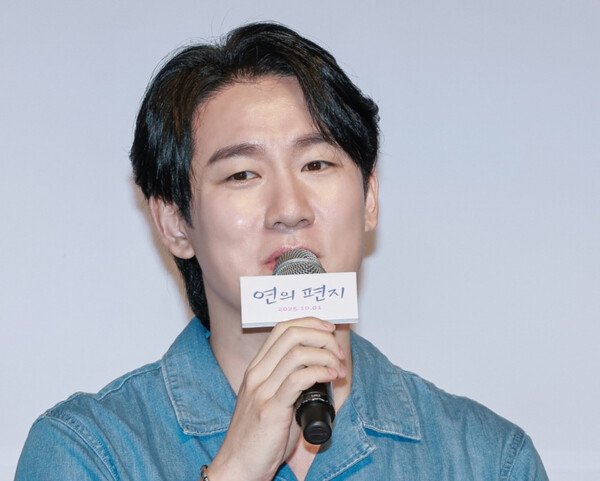 ▲'연의 편지' 기자간담회에 참석한 민승우. ⓒ롯데엔터테인먼트