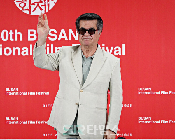 ▲ '그저 사고였을 뿐'의 기자회견에 참석한 자파르 파나히 감독. ⓒ심우진 기자