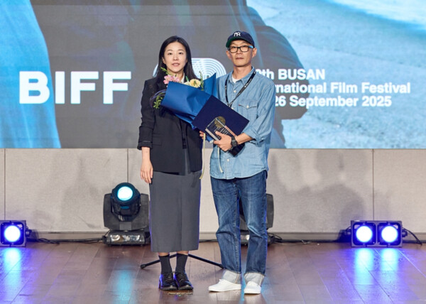 ▲전정현 CGV 콘텐츠운영팀장(왼쪽)과 이광국 감독. ⓒ부산국제영화제