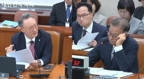17일 열린 국회 보건복지위원회 국정감사에서 국민의힘 안상훈 의원은 서울 관절전문 y병원의 불법 대리 수술 사건을 언급하며, 심사평가원의 부실 조사와 무책임한 대응을 강하게 비판했다. 안 의원이 강중구 심평원장에게 잘의하고 있다. ⓒ국회 