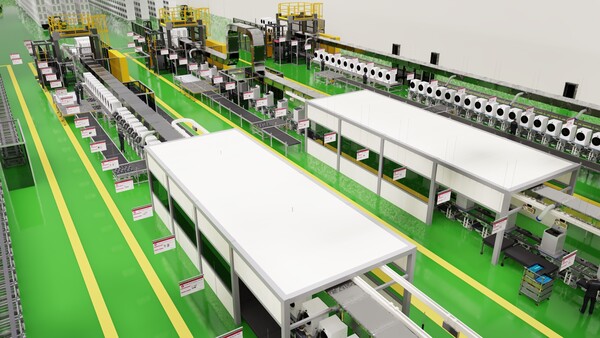 ▲LG전자가 엔비디아 AI 플랫폼을 활용해 구축한 디지털트윈 기술 시연 모습. ⓒLG전자