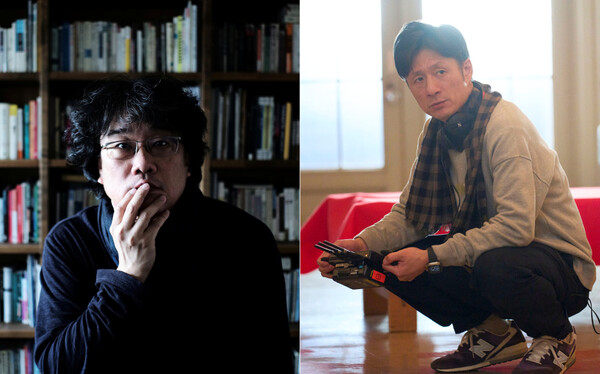 ▲봉준호 감독(왼쪽)과 이상일 감독. ⓒ오프 스크린, 미디어캐슬