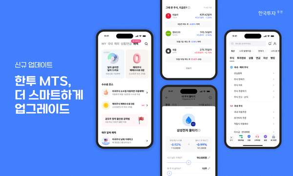 ▲한국투자증권, MTS 신규기능 탑재...맞춤형 서비스 제공 ⓒ한국투자증권