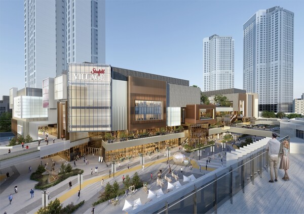 ▲스타필드 빌리지 운정 외부 전경 조감도. ⓒ신세계프라퍼티