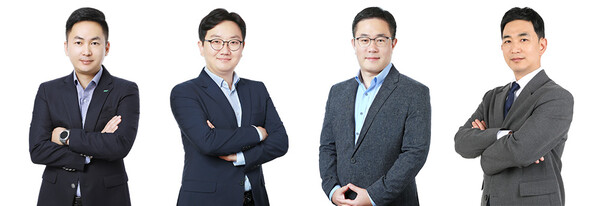 ▲(사진 왼쪽부터) BGF리테일 영업∙개발부문장 임민재 상무, 인사총무실장 장영식 상무, 4권역장 윤현수 상무, BGF 글로벌담당 우진용 상무. ⓒBGF그룹