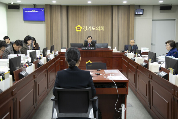 ▲미래과학협력위원회 2025년도 행정사무감사. ⓒ경기도의회