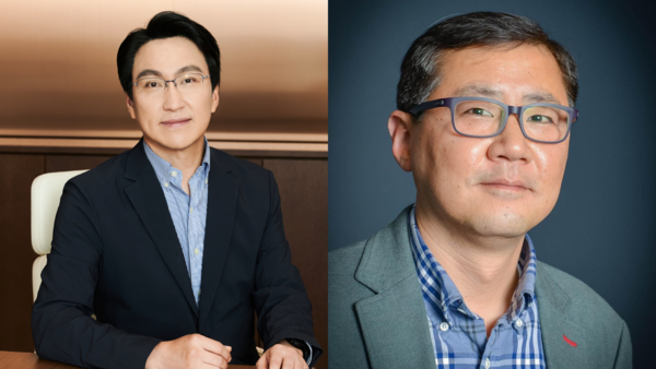 ▲(왼쪽)윤장현 삼성전자 사장, 박홍근 삼성전자 SAIT 원장. ⓒ삼성전자