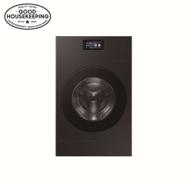 ▲미국 주택 구조에 특화된 벤트 타입 '비스포크 AI 콤보' 세탁건조기가 미국 가전 전문매체 '굿하우스키핑'으로부터 자체 품질 테스트를 통과한 우수 제품으로 소개됐다. ⓒ삼성전자