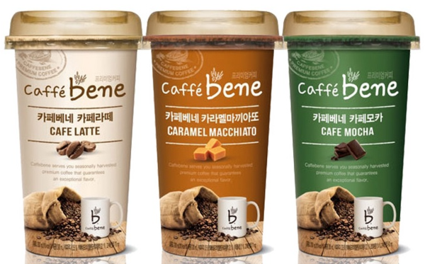▲공정거래위원회가 푸르밀이 온라인 대리점에 공급하는 컵커피 '카페베네 200' 3종의 최저 판매가격을 설정하고 이를 준수하도록 강제한 행위에 대해 시정명령을 부과했다. 사진은 카페베네 200 3종. ⓒ공정거래위원회
