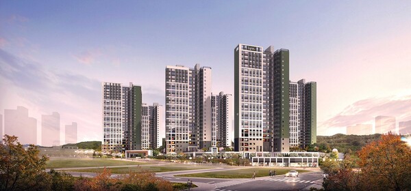 ▲'화성 남양뉴타운 우미린 에듀하이' 투시도. ⓒ우미건설