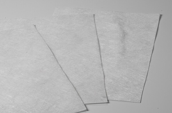 ▲CJ제일제당의 PHA 적용 부직포 원단 샘플. ⓒCJ제일제당